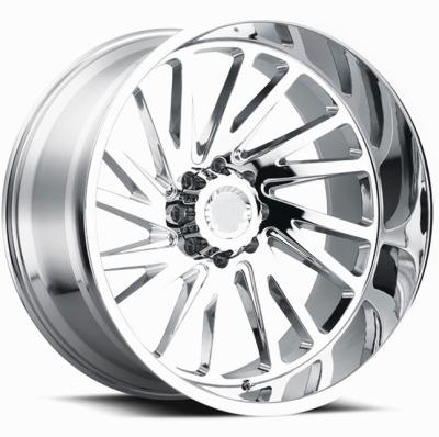 China Aluminum Custom Monoblock 20 22 24 Inch Polished Forged Big Truck 26 Wheels Rims For Dodge Ram 1500 2500 3500 Truck Wheels for sale