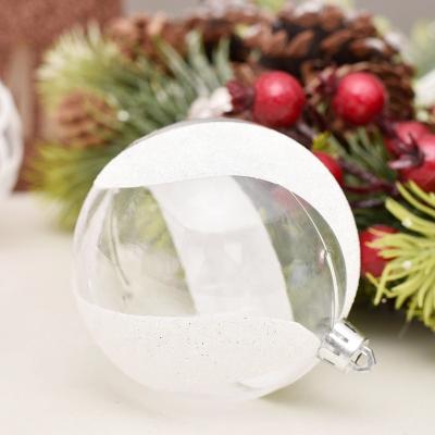 China Decorative Christmas Decoration Ceiling PE Color Ball Wholesale 6cm Diameter Ball White Pendant 24 Pieces Boxes for sale