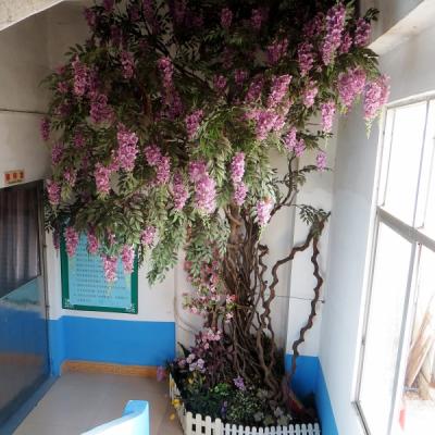 China Unique style LSWS15121208 where to buy custom unique wedding decoration artificial white wisteria flower tree for indoor wedding decoration for sale