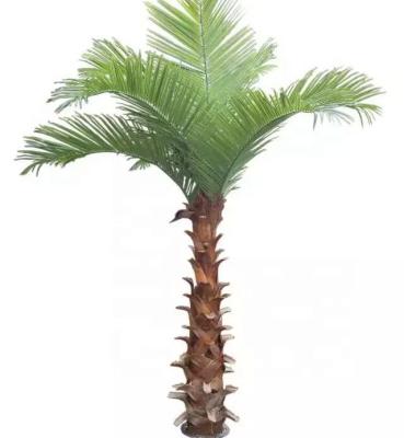 China 6 Styles And Size Indoor Artificial Curved Outdoor Palm Tree 400cm Landscape Customized Manufacturer Customized Outdoor Wholesale With Bark for sale