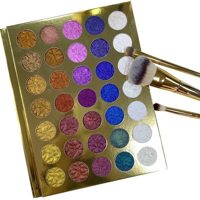 China Waterproof OEM Copy Your Own Design Customizable Vegan Pigmented Eyeshadow Palettes Private Label for sale