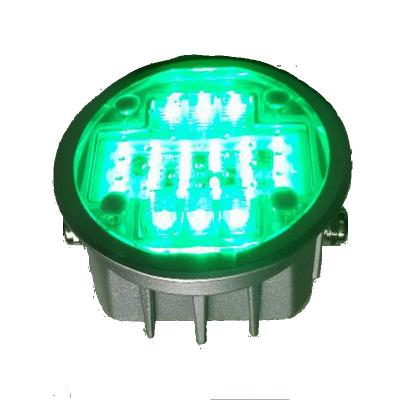 China Die Cast Aluminum Round Buried Light LED Road Stud Traffic Light Pedestrian Ground Signal Light for sale