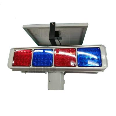 China Aluminum alloy traffic warning products, high quality red and blue solar lights, aluminum alloy traffic barricade warning flashing lights for sale