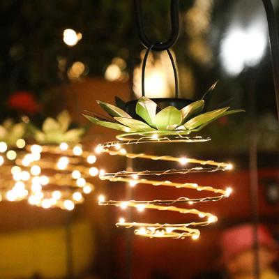 China Pineapple Light Pineapple Lantern Garden Decoration 25 LED Outdoor Solar Hanging Pineapple Pendant Light for sale