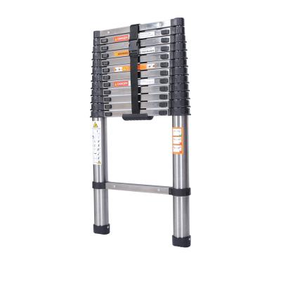 China Hot Selling Folding Ladders 3.2M Stainless Steel Portable Foldable Telescopic Ladder Step High Quality Folding Extension Ladders for sale