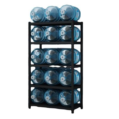 China Sustainable Concise Black Modern Shelving Storage Holders&racks For Home Use for sale