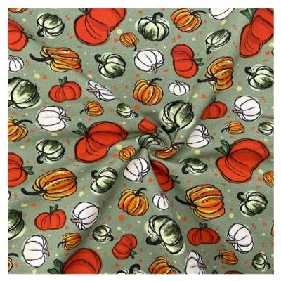 China Wholesale Christmas Cotton Lycra Fabric Custom Printing Anti-Static Spandex Knit Fabric For Baby Clothes for sale