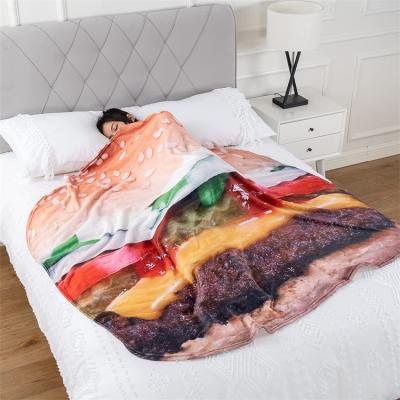 China Hot Sales Big Burrito Ebay Burrito Blanket Double Sided Logo Customized Therapy Blanket Adult Funny Gift for sale