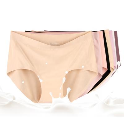 China Factory Traceless Women Mutandine Antibacterial Swim Briefs Ice Silk Underwear Women's Breathable Panties for sale