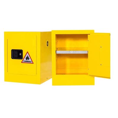 China Modern Galvanized Steel Yellow Bio Chemical Fireproof Safety Cabinet 4Gal/15L for sale