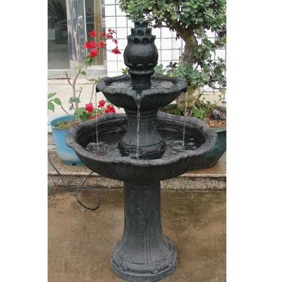 China Easy to Move and Clean New Design Small Water and Decoration Cast Iron Garden Outdoor Solar Fountain for sale