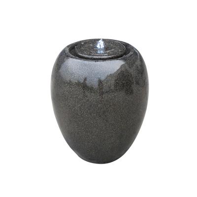 China Easy To Move And Clean Vase Resin Making Outdoor Water Fountain With Led for sale