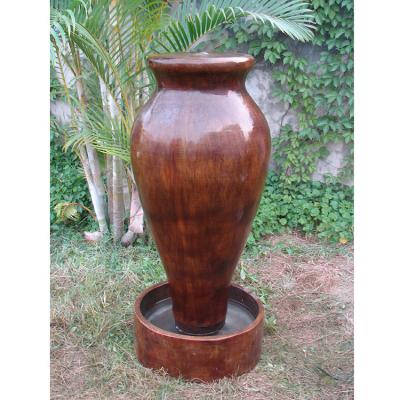 China Easy To Move And Clean Modern Resin Vase Outdoor Water Garden Statue Fountain Ornament for sale