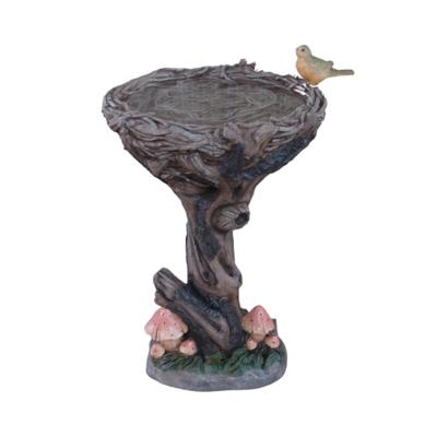 China Easy To Move And Clean Decoration Resin Water Fountain Garden Bird Bath For Sale for sale