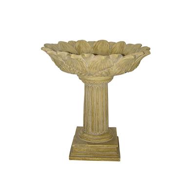 China Easy To Move And Clean Resin Bird Bath Bowl Fountain Outdoor Garden Decoration for sale