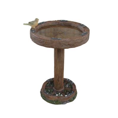 China Easy To Move And Clean Outdoor Modern Decoration Fiberglass Resin Water Fountain Bird Bath for sale