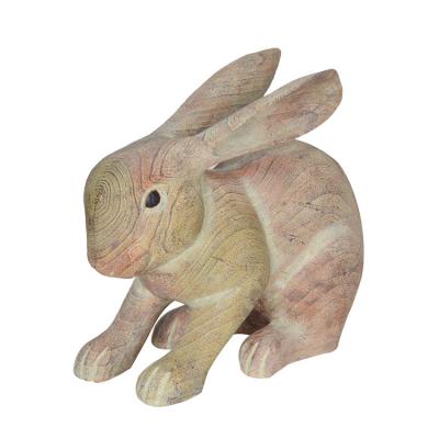 China Easy to move and clean beautiful popular wood grain animal decoration for garden for sale