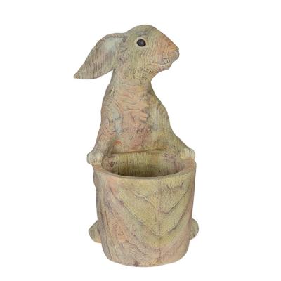 China Easy to move and clean wonderful high quality resin mini garden decoration bunny for sale