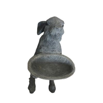 China Easy To Move And Clean Garden Decoration Artificial Animal Resin Rabbit Outdoor Statue for sale