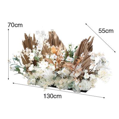 China Durable other decorative flowers and plants wedding arch artificial flower arrangement for wall decoration for sale