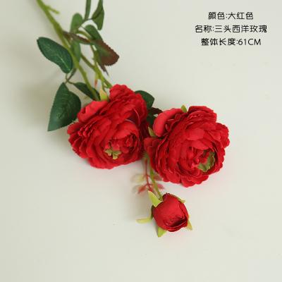 China PU Peony Artificial Flower Decorations Wedding for sale