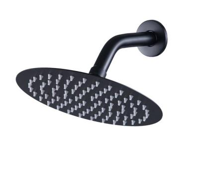 China Without Diverter black 8 inch stainless steel shower arm and shower head shower kit for sale