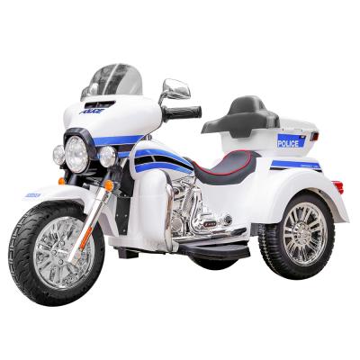 China Friction Toy New Harley electric motorcycle baby children charged toy police car can ride a human tricycle for sale