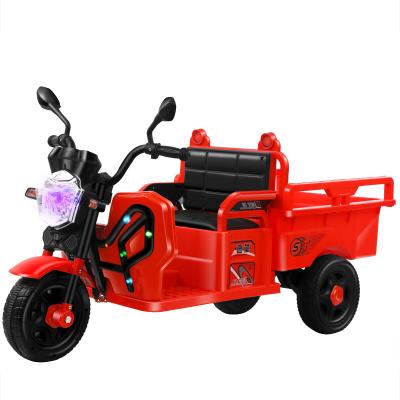 China Kids Toy Electric Tricycles For Early Education Kids Can Sit On Tractor Two Man Buggy With Bucket for sale