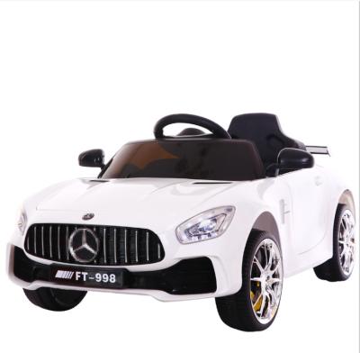 China Ride On Toy Children's Electric Car With Remote Control Car Toy Four-wheeled Car Can Rest Benz Baby Buggy for sale