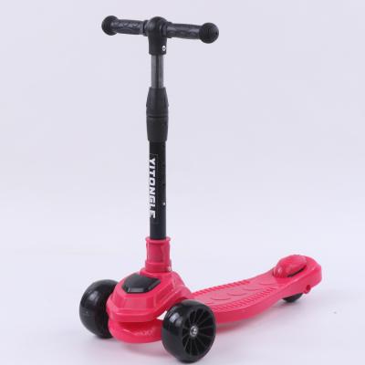 China WHOLESALE 2021 CHEAP LED FLASHING KICK UP SCOOTER FOR KIDS KIDS SCOOTER BABY FOLDABLE TOYS for sale