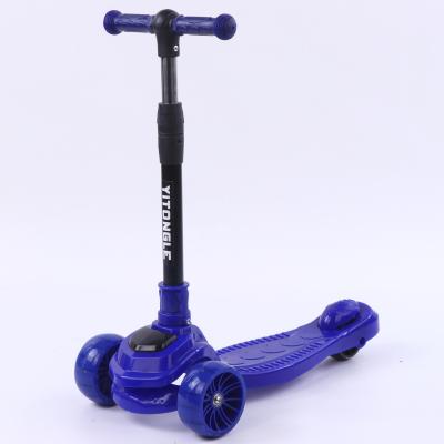 China WHOLESALE 2021 cheap LED LIGHT RIDE ON TOY SCOOTER FOR KIDS KIDS SCOOTER BABY FOLDABLE TOYS for sale