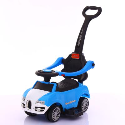 China PUSH CAR ride on car baby toy swing car with handle toys for kids push car baby toys light up and music for sale