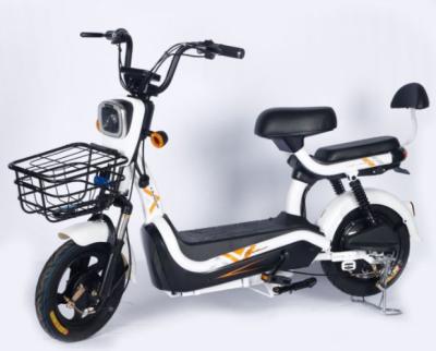 China Adult Dual Mode Two Seat High Speed ​​Electric Motorcycle 48V Electric Bicycle E-Bike for sale