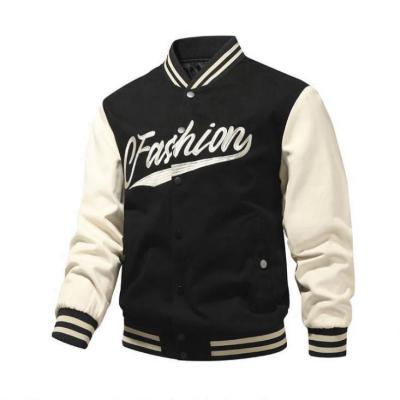 China High Quality 100% Cotton QUICK DRY Embroidery Plus Size Mens Jackets Fashion Autumn Baseball Jackets For Men 2021 for sale