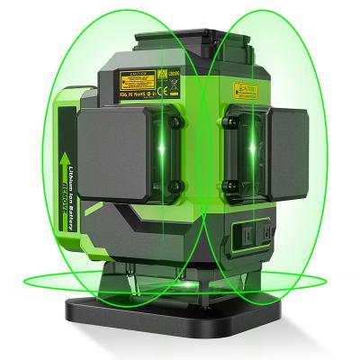 China LS03DG 360 Measure Green Laser Level 3D 12 Beam With Type-C Charging Port 29*11*26cm for sale