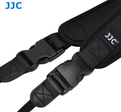 China JJC Neoprene DSLR Camera Belt Quick Wide Neck Strap Black For Canon/Nikon/Sony/Pentax/Fuji/Olympus/Panasonic for sale