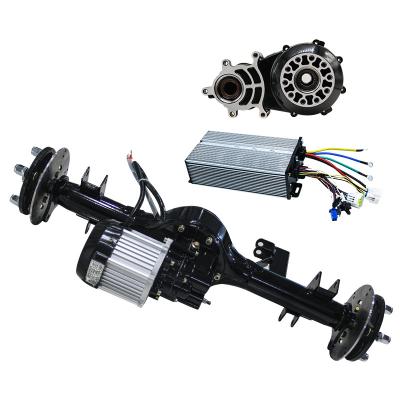 China Atv Chain Motors 1500W Electric Drive Tricycle Gearbox Tricycle Differential Rear Axle for sale