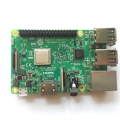 China New coming Official Original Raspberry Pi 3 Model B 1GB LPDDR2 BCM2837 Quad-Core CPU 9.5*7.2*2.7cm for sale