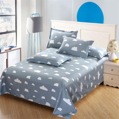 China New Fashion 3PCS Disposable Cotton 100% Luxury Queen Size Bed Sheet Set Bedding for sale