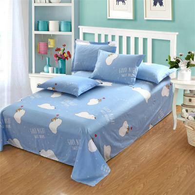 China 3PCS Hot Selling Disposable Bed Linens100% Cotton Hotel Comfort Sheet Set Bedding for sale