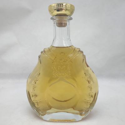 China Glass wine bottle maker 35cl XO glass bottle with cap for sale beautiful glass bottle for sale