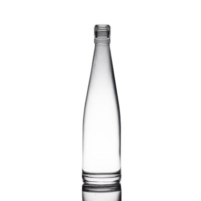 China 750ML Beverage Clear Empty Glass Water Bottle For Beverage for sale