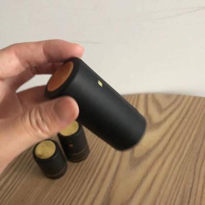 China Colorful Wine PVC Tear Strip Wine Bottle Heat Shrink Film Cap Sealing Cover PVC Cap for sale