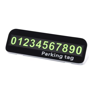 China Business / Luxury Hot Sale Phone Number Sign And Temporary Parking License Plate And Car Parking Card for sale