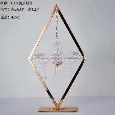 China 2022 New Acrylic Wedding Morden Table Centerpiece Candle Holder Candlestick Holder for sale