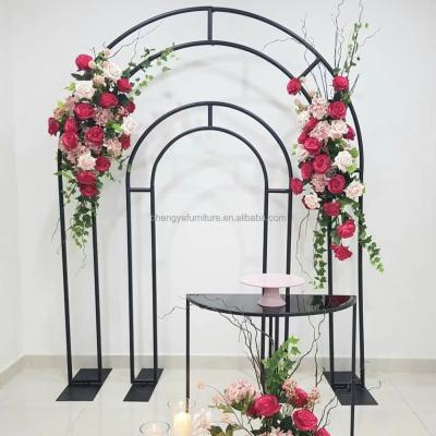 China Metal Wedding Decoration Arch Decoration Wedding Backdrop Stand for sale