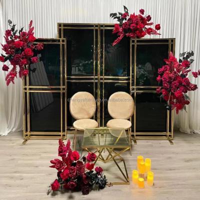 China Moden Stainless Steel Wedding Decoration Backdrop For Wedding Used for sale