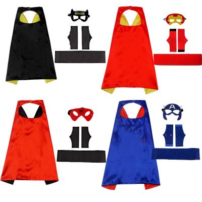 China Polyester Toys Boys Superhero Capes Boy Gifts Boys Cartoon Dress Up Costumes For Kids 3-10 Years Old for sale