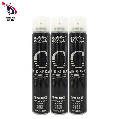 China Salon Hair Styling Spray Texture Glossy Effect Strong Hold 420ml for sale