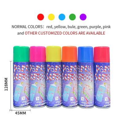 China Custom Made Funny 80g Colorful Silly String Spray Wedding Celebration zu verkaufen